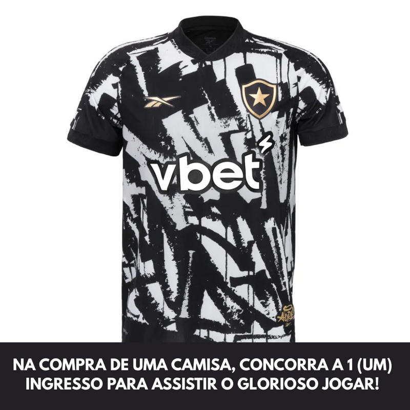 Camisa Botafogo Reebok Fourth 25/26 Lançamento