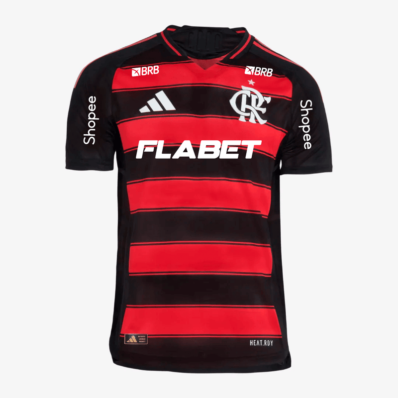 Camisa adidas Flamengo 2025/26 I Authentic Com Patrocínios