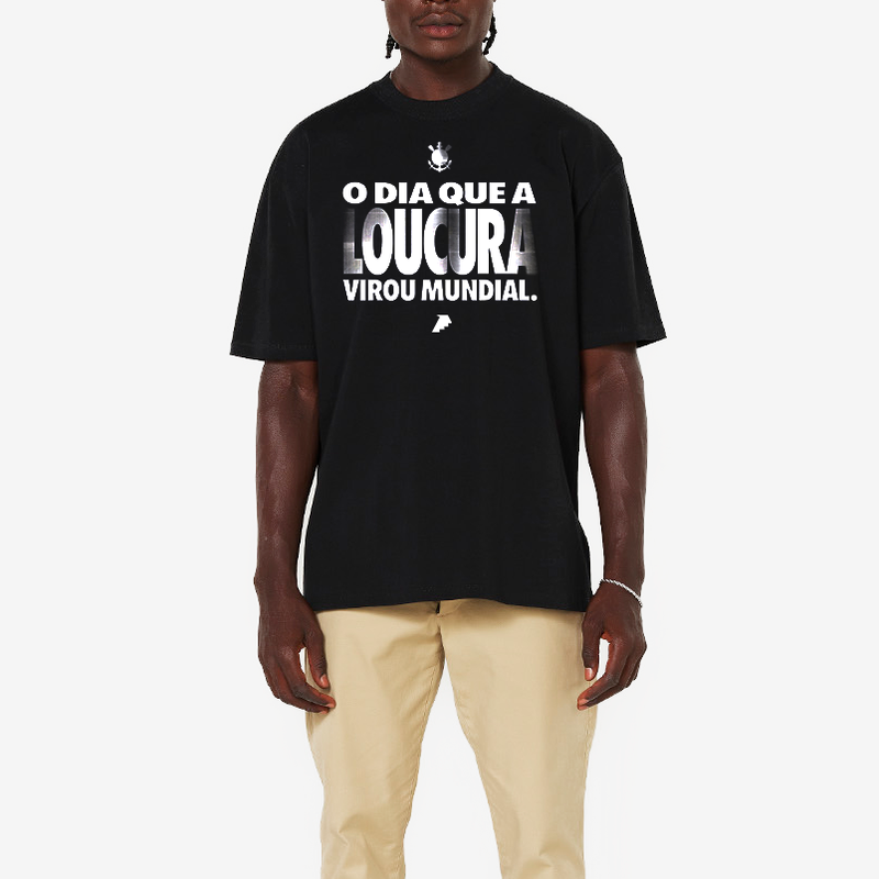 Camisa Corinthians O Dia Que a Loucura Virou Mundial – Preta