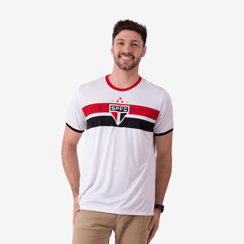 Camisa Casual São Paulo Branca Masculina