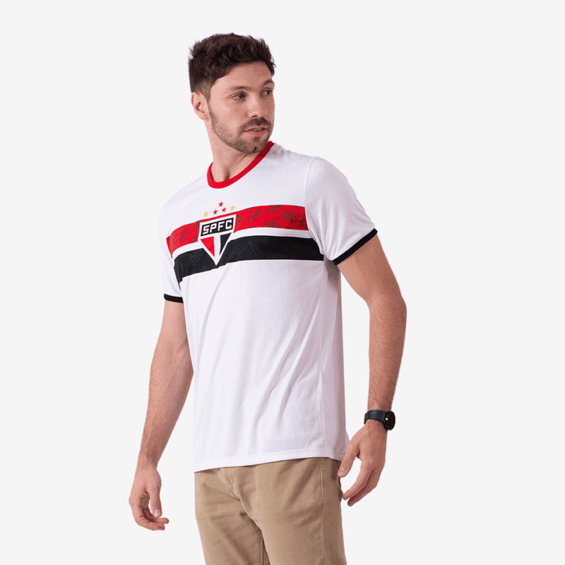 Camisa Casual São Paulo Branca Masculina
