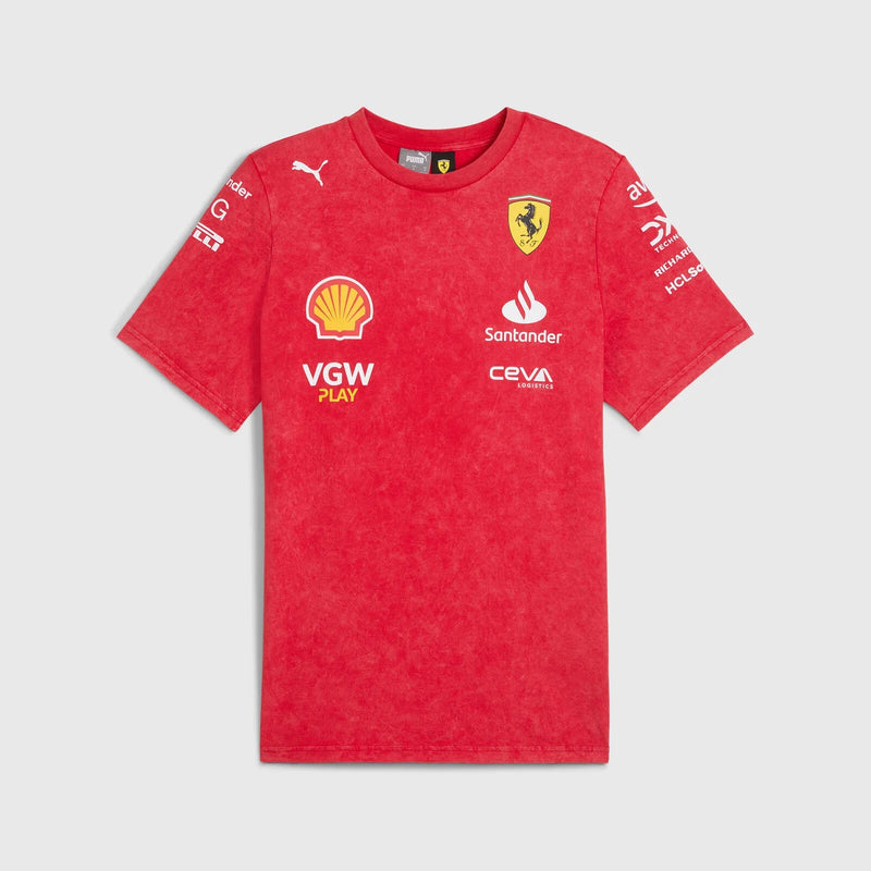 Camiseta da Equipe Scuderia Ferrari F1 2024 ‘Sol do Deserto’