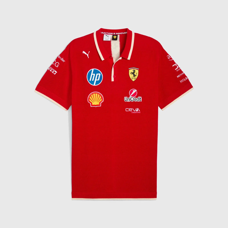 Polo da Equipe Scuderia Ferrari F1 PUMA 2025 GP da China