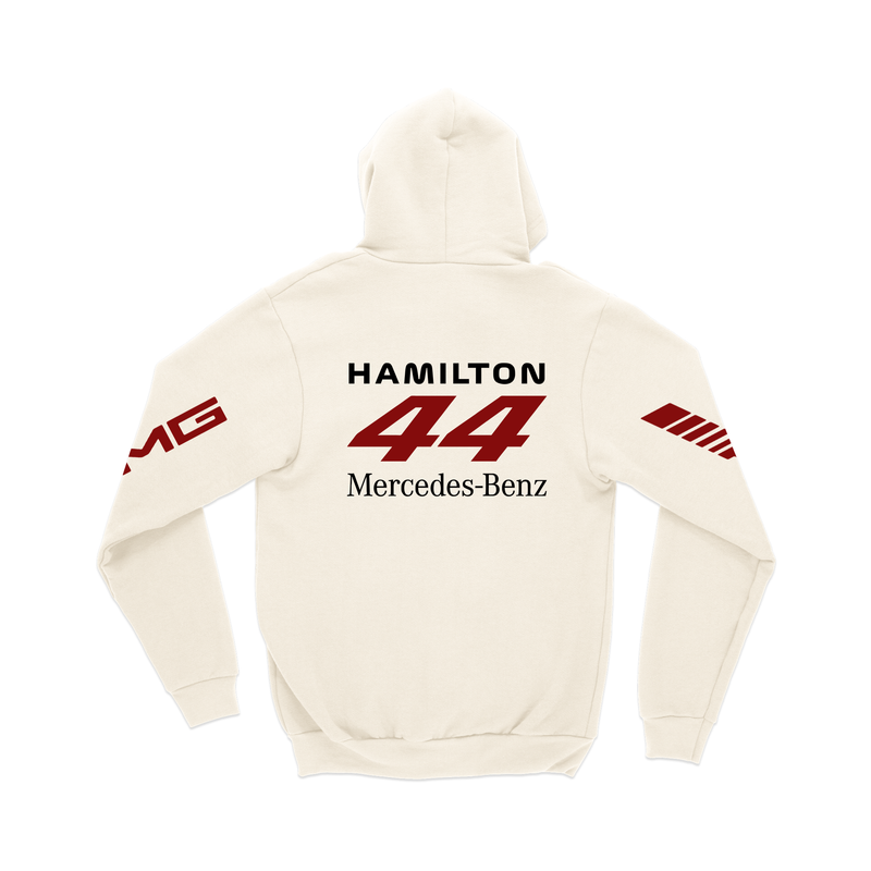 Moletom Canguru Hamilton Mercedes Retrô Off White