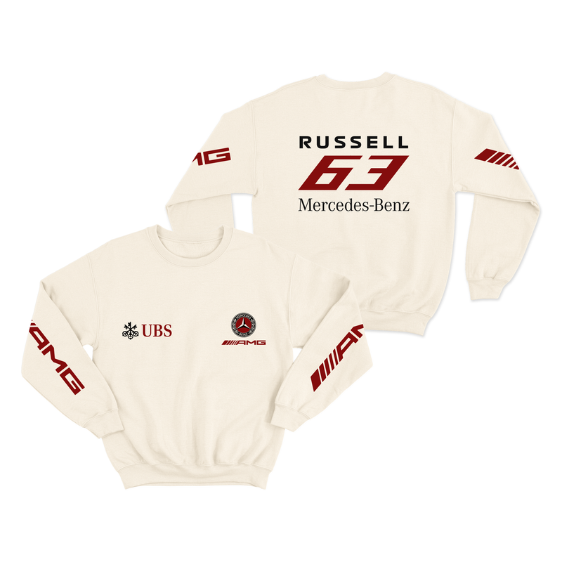 Moletom Russell Mercedes Retrô Off White