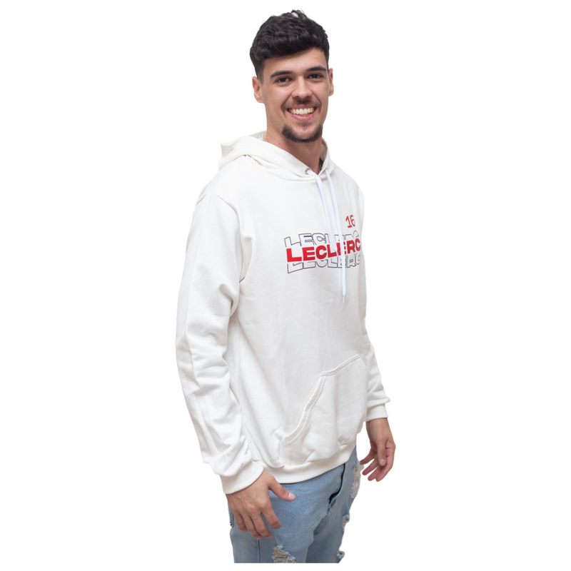 Moletom Canguru Charles Leclerc Waves Off White