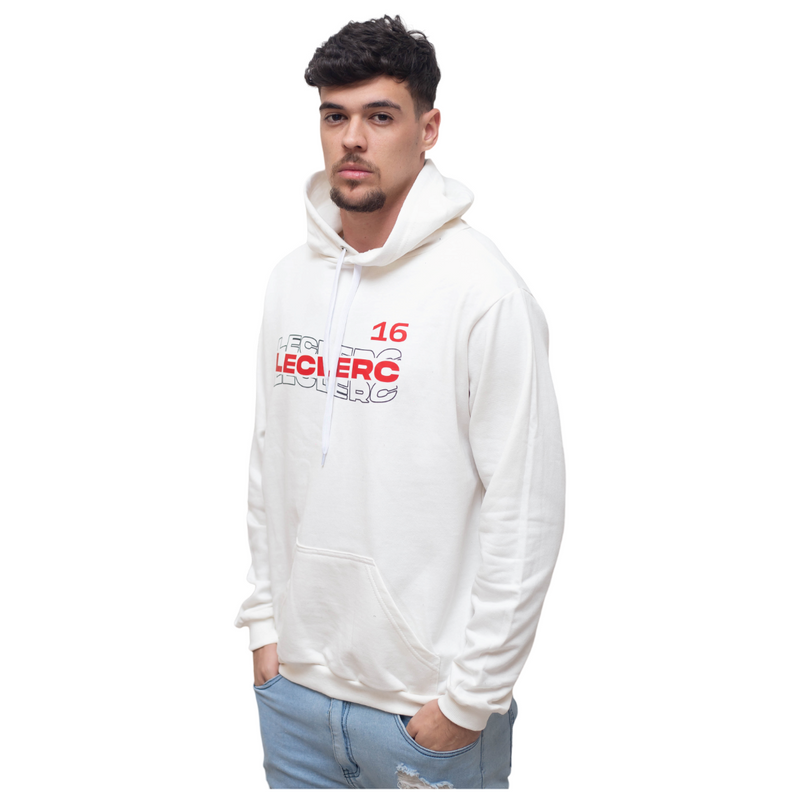 Moletom Canguru Charles Leclerc Waves Off White