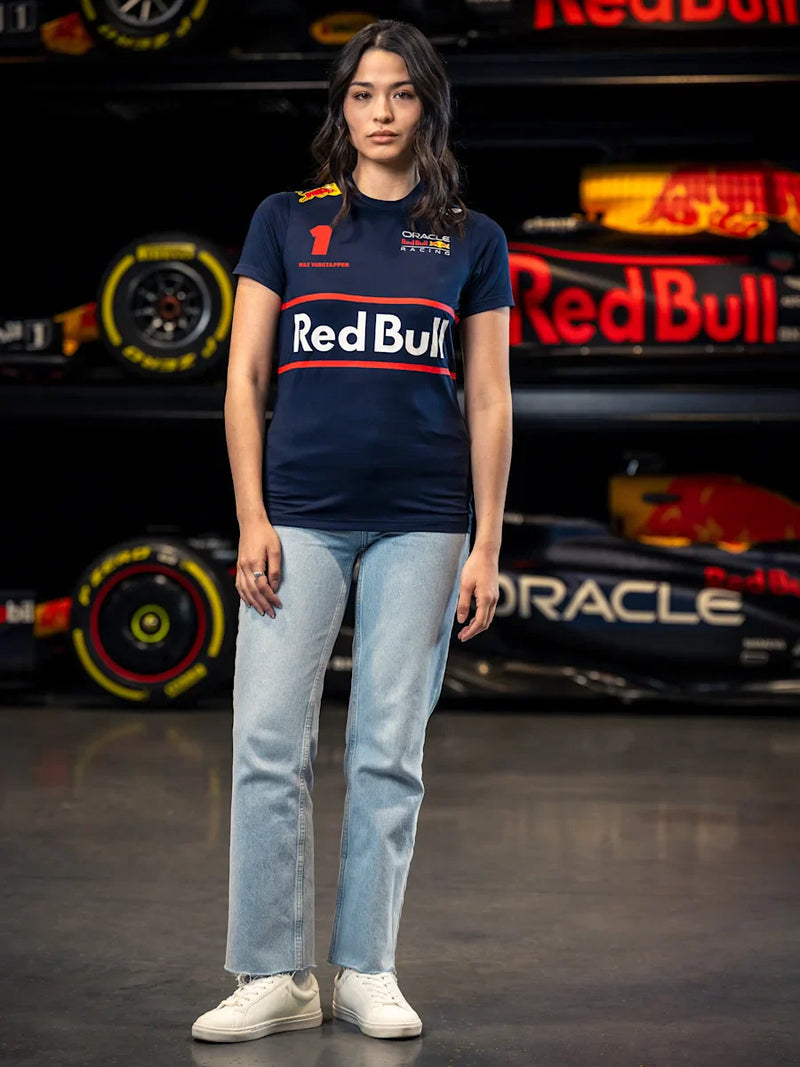 Camiseta Feminina do Piloto Max Verstappen – Red Bull Racing 2025