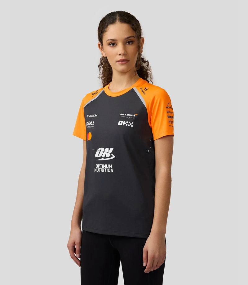 Camiseta Feminina da Equipe McLaren F1 2025 – PHANTOM