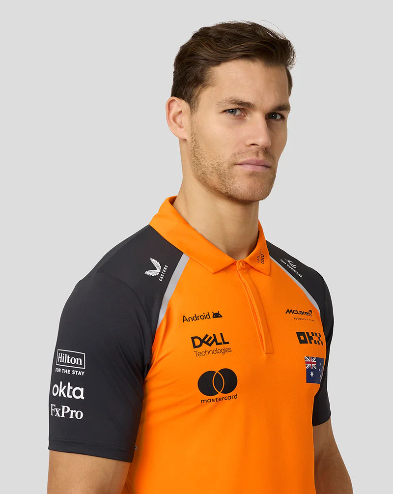 Polo Masculina dos Pilotos Oscar Piastri – McLaren F1 2025