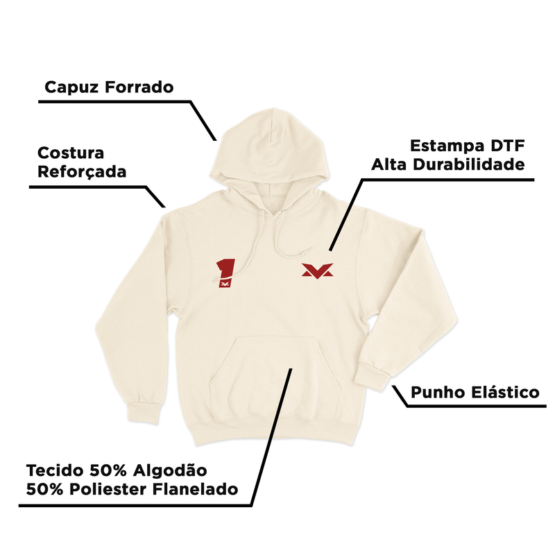 Moletom Canguru Max Verstappen The Lion Off White